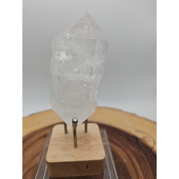 Quartz Crystal Point .49lb With Stand - Picture 2 of 11